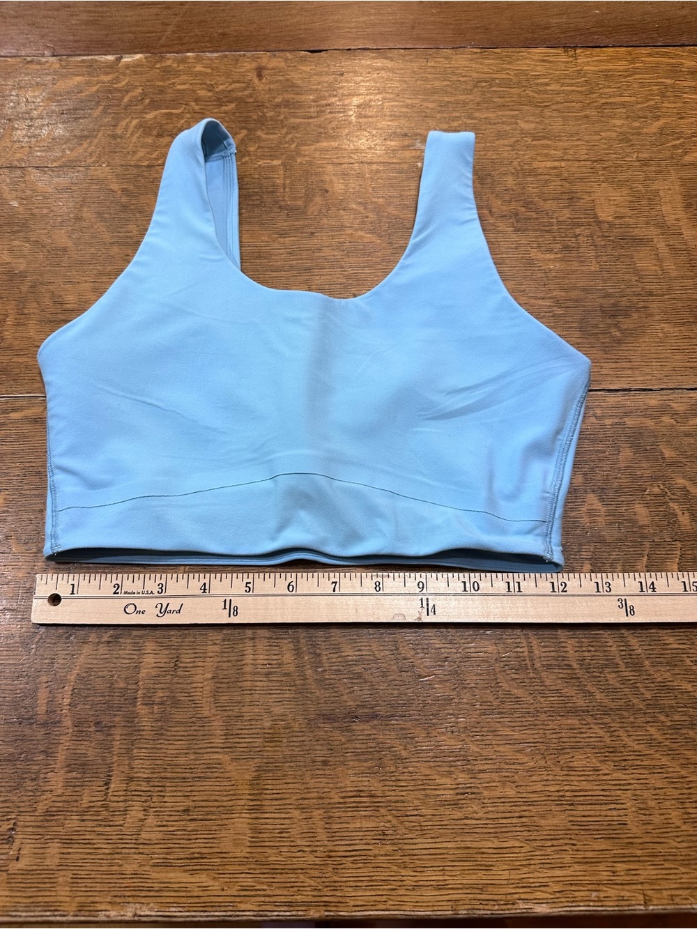 all in motion Sky Blue Scoop Sports Bra sz medium